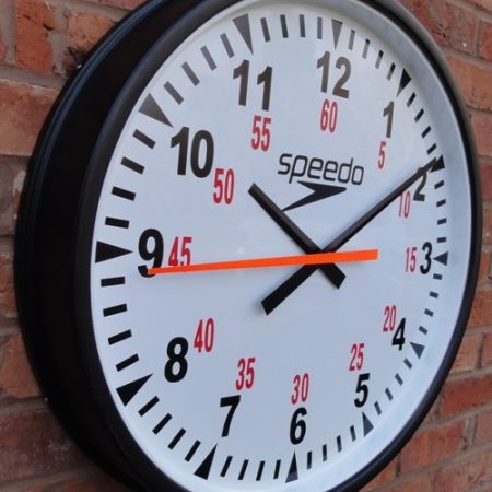 6 Speedo Dual Purpose Clock Cased round
